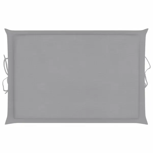 Kokkupandav akaatsiapuidust päevitustool halli istmepadja ja peapadjaga – 12