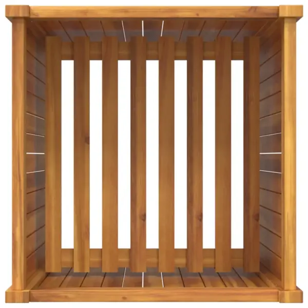Akaatsiapuidust taimekast lausriidest kotiga, pruun, 50 x 50 x 75 cm – 8