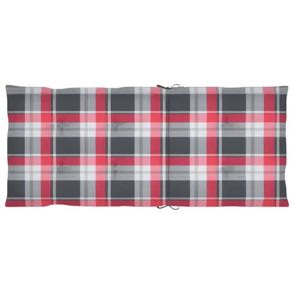 Reguleeritava seljatoega kokkupandavad aiatoolid patjadega, 4 tk, õliviimistlusega akaatsiapuit – 8