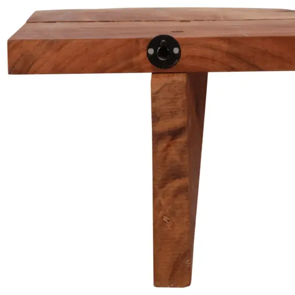 Akaatsiapuidust seinariiulid, 2 tk, pruun, 90 x 20 x 18 cm – 10