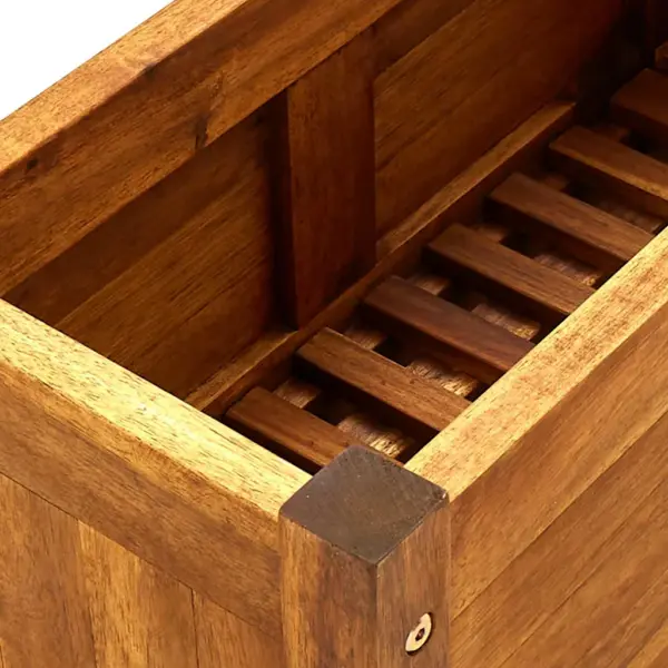 Kõrgendatud taimekast akaatsiapuidust, pruun, 50 x 25 x 25 cm – 7