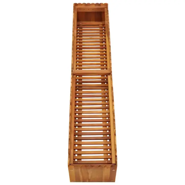 Akaatsiapuidust taimelava liistpõhjaga, 150 x 30 x 25 cm – 4