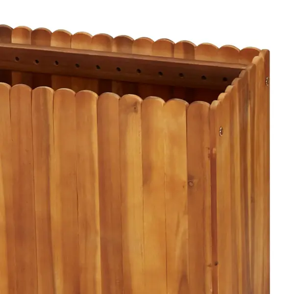 Puidust taimelava liistpõhjaga, õlitatud akaatsiapuit, 200 x 30 x 50 cm – 5