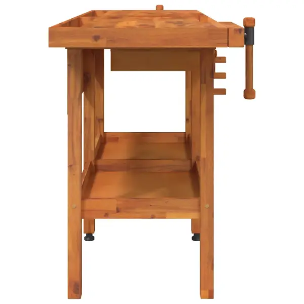 Akaatsiapuidust tööpink sahtlite ja kruustangidega, kuni 162 x 62 x 83 cm – 5