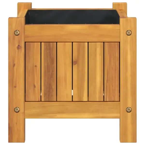 Voodriga taimelava lausriidest kotiga, akaatsiapuit, 31 x 31 x 30 cm – 6