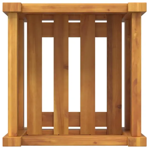 Voodriga taimelava lausriidest kotiga, akaatsiapuit, 31 x 31 x 30 cm – 7