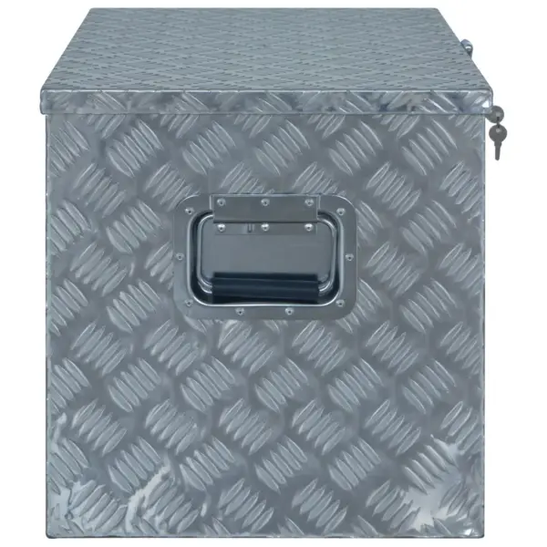 Alumiiniumist lukustatav hoiukast, 610 x 430 x 455 mm, hõbedane – 3