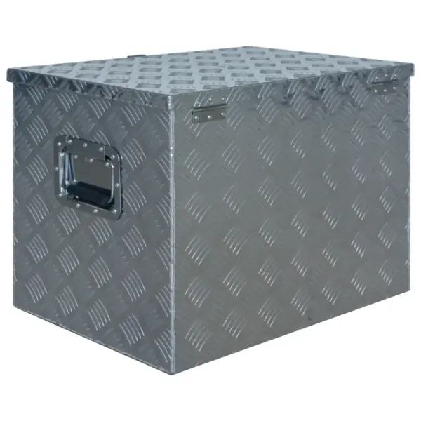 Alumiiniumist lukustatav hoiukast, 610 x 430 x 455 mm, hõbedane – 4