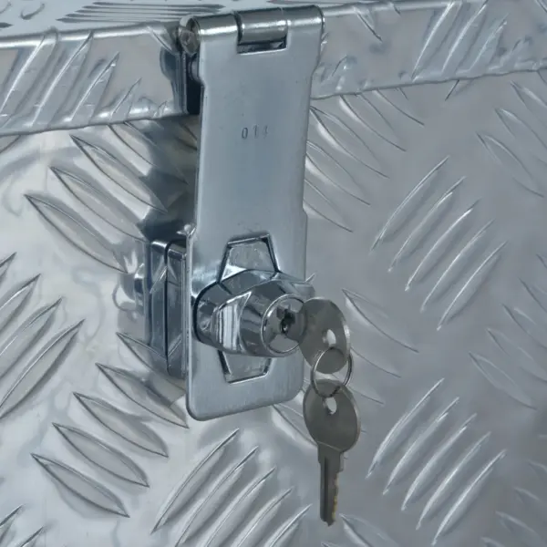 Alumiiniumist lukustatav hoiukast, 610 x 430 x 455 mm, hõbedane – 6