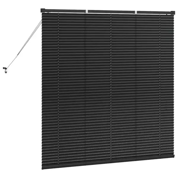 Alumiiniumist ribakardin, must, 130 x 125 cm – 7
