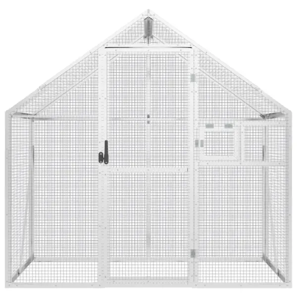 Alumiiniumist välilindla lukustatava ukse ja aknaga, hõbedane, 179 x 100 x 185 cm – 3