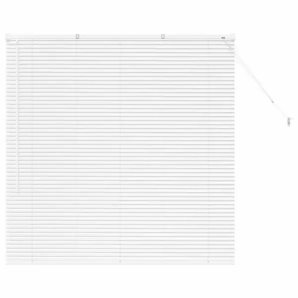Alumiiniumist Veneetsia ruloo, valge, 130 x 125 cm - 2