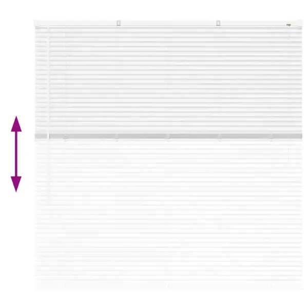 Alumiiniumist Veneetsia ruloo, valge, 130 x 125 cm - 12