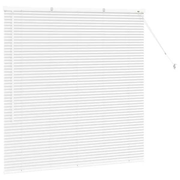 Alumiiniumist Veneetsia ruloo, valge, 130 x 125 cm - 5