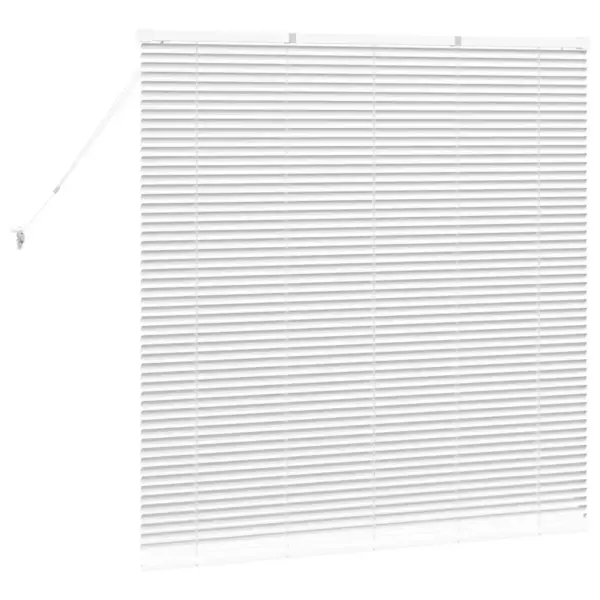 Alumiiniumist Veneetsia ruloo, valge, 130 x 125 cm - 7