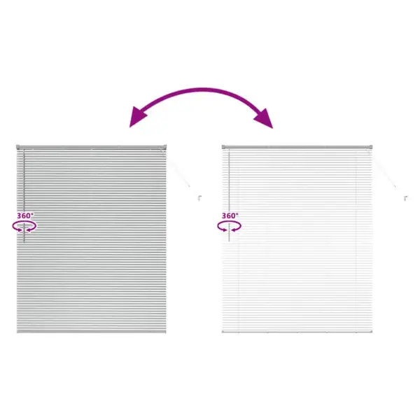 Alumiiniumist Veneetsia ruloo, hõbedane, 175 x 140 cm – 11