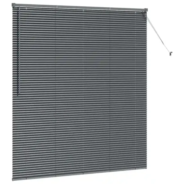 Alumiiniumist Veneetsia ruloo, tumehall, 175 x 155 cm - 5