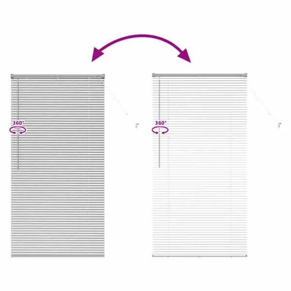 Alumiiniumist Veneetsia ruloo, hõbedane, 175 x 90 cm – 11