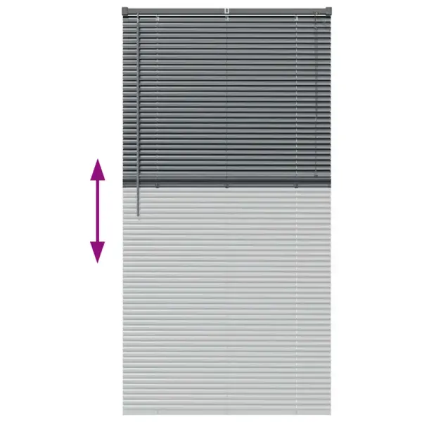 Alumiiniumist Veneetsia ruloo, tumehall, 175 x 95 cm – 12