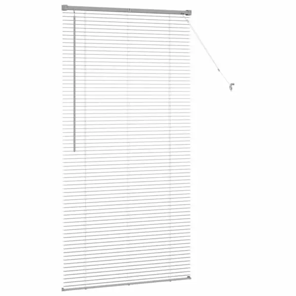 Hõbedane alumiiniumist Veneetsia ruloo 175 x 95 cm – 6