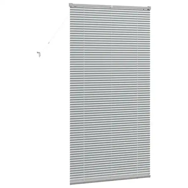 Hõbedane alumiiniumist Veneetsia ruloo 175 x 95 cm – 7