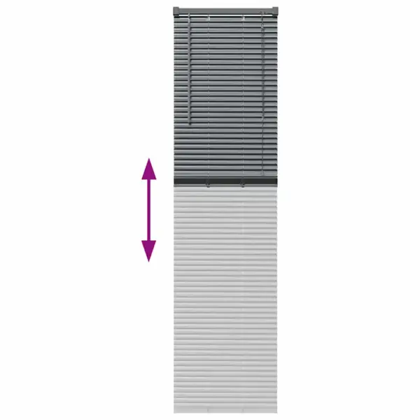 Alumiiniumist Veneetsia ruloo, tumehall, 175 x 45 cm – 12