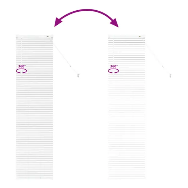 Valge alumiiniumist veneetsia ruloo, 175 x 40 cm – 11