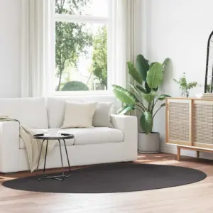 Libisemiskindel polüester alavaip Huarte, antratsiit, 160 x 230 cm