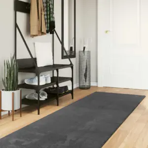 Libisemisvastane ristkülikukujuline alavaip Huarte, antratsiit, polüester, 300 x 80 cm