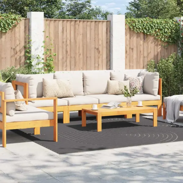 Libisemisvastane kandiline vaip Palmeras, antratsiit, 240 x 240 cm, polüester – 3