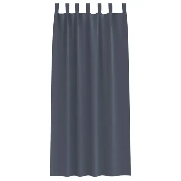 Pimendavad kardinad rõngastega, 2 tk, antratsiit, 245 x 140 cm, polüester – 4