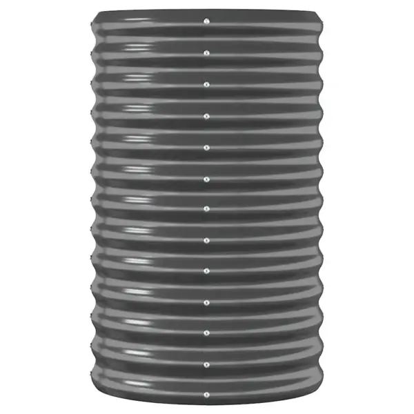 Aia ovaalne taimelava galvaniseeritud terasest, antratsiithall, 260 x 40 x 68 cm – 4