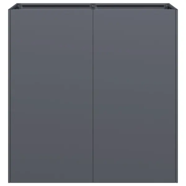 Kõrgendatud taimekast, antratsiithall külmvaltsitud teras, 80 x 40 x 80 cm, avatud põhjaga – 4