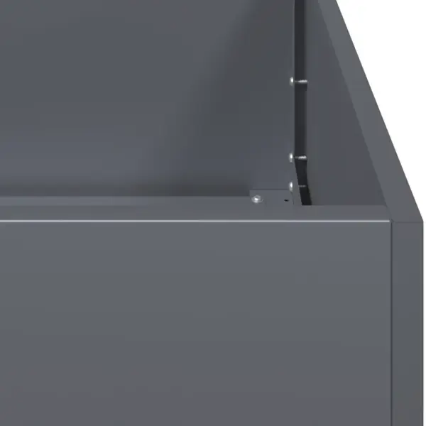 Metallist kõrgpeenar ja lillekast antratsiithallist külmvaltsitud terasest 200 x 40 x 40 cm – 7