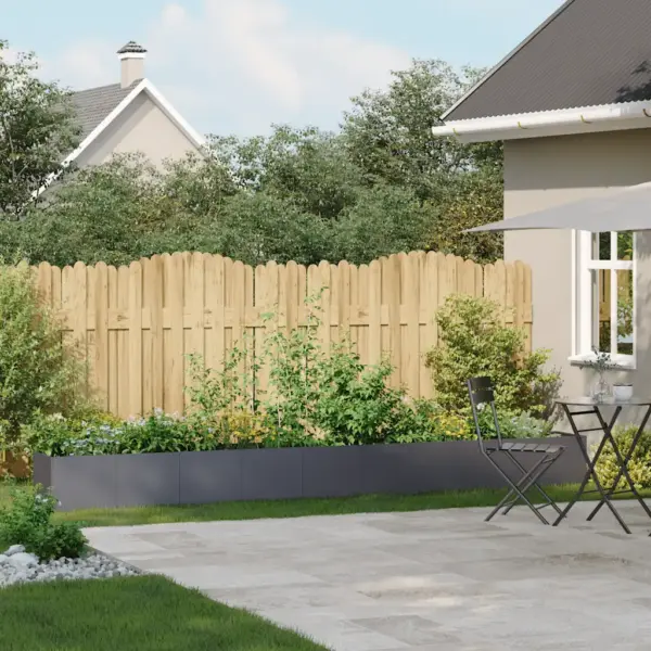 Metallist taimekast avatud põhjaga, antratsiithall, 360 x 40 x 40 cm – 3