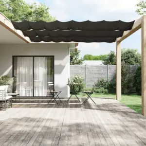 Pergola varikatus terrassile, antratsiithall Oxford-kangas, 100 x 1000 cm
