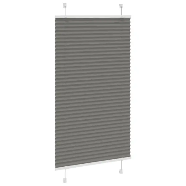 Plisseeritud ruloo antratsiithall, 70 x 100 cm, kanga laius 69,4 cm – 3