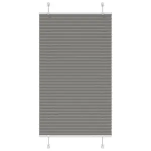 Antratsiithall plisseeritud ruloo, 75 x 150 cm, 100% polüester, kanga laius 74,4 cm