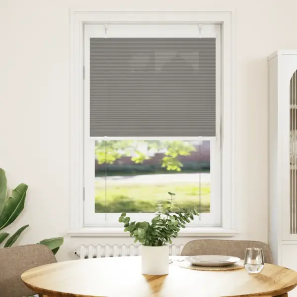 Antratsiithall plisseeritud ruloo, 75 x 150 cm, 100% polüester, kanga laius 74,4 cm - 2