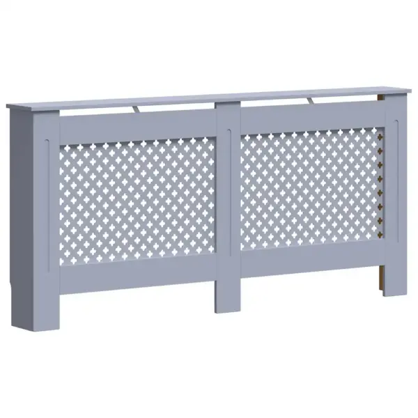 Radiaatorikate kärgdisainiga, antratsiithall MDF, 172 x 19 x 81,5 cm – 2