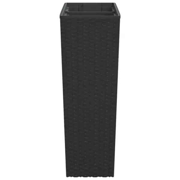 Taimekast eemaldatava sisuga, antratsiithall, 58 x 18 x 50 cm, PP-rotang, 12/44 l – 5