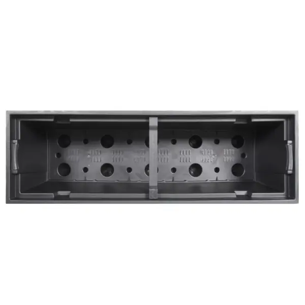 Taimekast eemaldatava sisuga, antratsiithall, 58 x 18 x 50 cm, PP-rotang, 12/44 l – 6