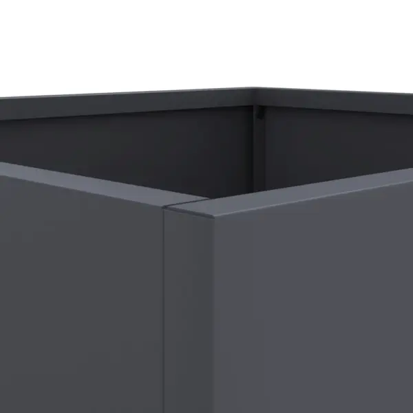 Antratsiithall terasest taimekast, külmvaltsitud teras, 49 x 47 x 46 cm – 9