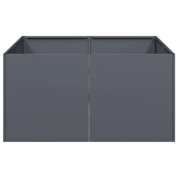 Külmvaltsitud terasest taimekast, antratsiithall, 80 x 80 x 40 cm, avatud põhjaga – 4