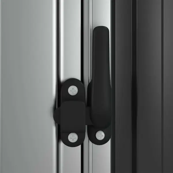 Aiakuur kaldkatusega, antratsiithall tsingitud teras, 118,5 x 97 x 209,5 cm – 6