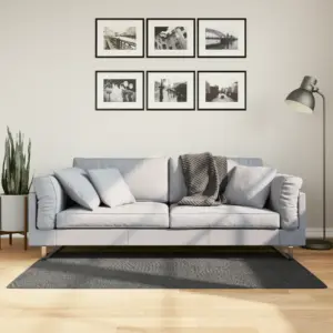 Skandinaavialik lühikese narmaga vaip IZA, antratsiithall, 80 x 150 cm