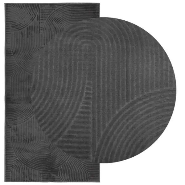 Skandinaavialik lühikese narmaga vaip IZA, antratsiithall, 80 x 150 cm – 3