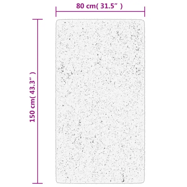 Skandinaavialik lühikese narmaga vaip IZA, antratsiithall, 80 x 150 cm – 10