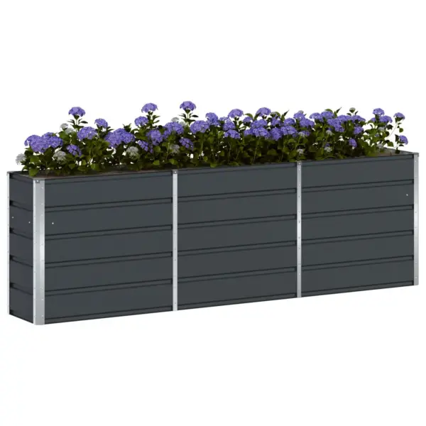 Antratsiitne terasest taimekast, 240 x 40 x 75 cm – 3