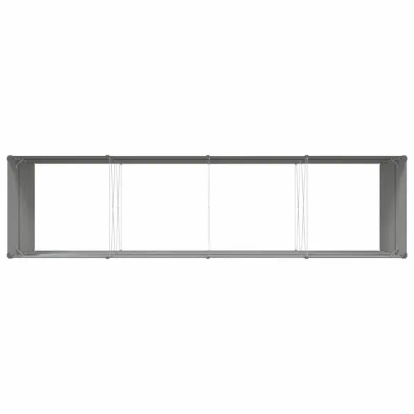 Antratsiitne tsingitud terasest taimekast, 385 x 100 x 75 cm – 7